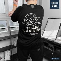 Áo Thể Thao BIGSIZE (80kg - 150kg) Đen Freestyle Stroke, Siêu Co Giãn, Chuẩn Phom Bigsize - GASIMAN