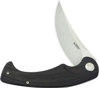 KUB173K Kubey Scimitar Stonewash Linerlock Black