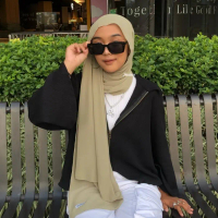 JINISO AURA Hijab Pashmina Shawl Babydoll - CLOVER GREEN