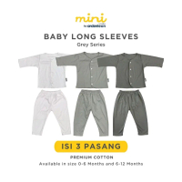 ARDENLEON Setelan Baju Panjang Kancing Depan