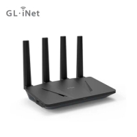 GL.iNet GL-AX1800(Flint) WiFi 6 Router -Dual Band Gigabit Wireless ,5 x 1G Ethernet Ports ,Amazing OpenVpn&amp;WireGuard Speed