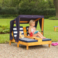Outdoor Chaise Lounge Chair, Cup Holders, Kid's Patio Furniture, Outdoor Chaise Lounge Chair
