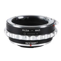 K&amp;F Concept Lens Mount Adapter for Pentax PK/DA Lens to Olympus Pen &amp; OM-D Panasonic G GF GX &amp; GH Camera