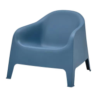 SKARPÖ 戶外扶手椅, 深藍色, 81x79x71 公分