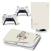 Cute girls design for PS5 disk-based Edition Skin Sticker for ps5 Console and Controllers PS5 Skin Sticker Decal Vinyl