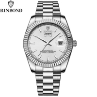 BINBOND B7012 Fashion Business Mens Quartz Watches 30M Waterproof Luminous Classic Luxury Casual Mens Watches Relogio Masculino