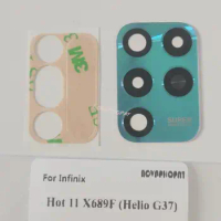 1PC Back Rear Camera Glass Lens With Ahesive For Infinix Hot 11 X689F
