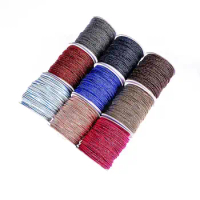 5meter 2mm Aluminium &amp; Nylon Cord Thread Chinese Knot Macrame Cord Wire Braided Necklace Rope DIY Jewelry Making String Thread