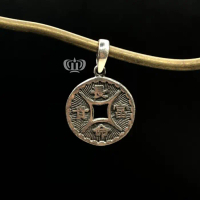 Dewi Souvenir Silver | Liontin Model Uang Kepeng Bali Perak 925