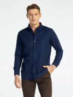 เสื้อเชิ้ตผู้ชาย W8B675 สีกรม