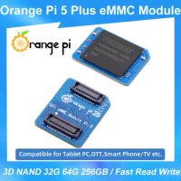 Orange Pi 5 Plus 32GB / 64GB / 256 GB EMMC Module 5.1 3D NAND Fast Read Write Speeds OPI 5 Plus for Tablet PC OTT Smart Phone TV