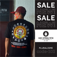 KAOS CEMPAKA PUTIH - PLURALSIME - KAOS PSCP 102 - KAOS PSCP Combed Nyaman