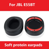 Replacement Earpads Cushion Cover for JBL E55BT Headphone High Quality Soft Breathable Protein Ear Pads for JBL E55BT