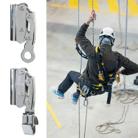 Steel Rope Gripper Climbing Ascender Device Self-Locking Rope Grab Sturdy Climbing Anti Fall Rope Gripper for Heavy Industry