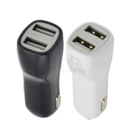 1000pcs Duckbilled 2.1A+1A Dual USB 2 Port Car Charger Cigarette Power Adapter for iphone 11 12 13 for Samsung