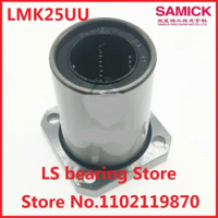 10pcs 100% brand new original genuine SAMICK brand linear flanged(Square) bushing bearing LMK25UU
