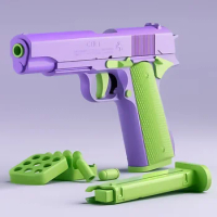 2024 Automatic Colt 1911 Shell Ejection Gun Pistol Toy Guns for Kids Boys Birthday Gift Relaxing Toy Outdoor Safety Handmade Toy