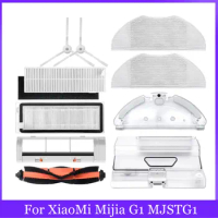 For Xiaomi Mijia G1 MJSTG1 Robot Vacuum Parts Essential Main Rolling Brush Side Brush Hepa Filter Mop Cloth Water Tank Dust Box