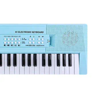 Eletric Piano Keyboard Instrument Toy 61 Keys W/ Mic New Year Gifts Digital Electronic Piano Keyboard for Indoor Learning