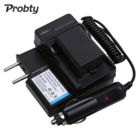 PROBTY 2Pcs NP-FW50 FW50 NP FW50 camera battery + charger + car charger + plug adapter for Sony NEX-7 NEX-C3 NEX-5N Z1