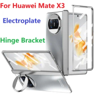 Luxury Plating For Huawei Mate X3 X5 Case Armor Invisible Bracket Hinge Protection Cover
