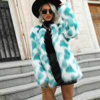 Artificial Fur Coat for Women Imitation Fox Fur Coat Plush Jackets for Women
