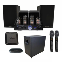 【JDK歌大師】HiFi無損真空管KTV唱歌機ONKYO 曰本王曲重低音箱(麥克風音箱 藍芽麥克風 家庭KTV 卡拉OK)