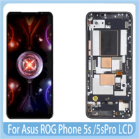 Original 6.78" For Asus ROG Phone 5s 5s pro ZS676KS LCD Display Touch Screen Digitizer Assembly For Asus 5s pro 5S ZS676KS LCD