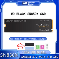 Western Digital WD SN850X 1TB 2T 4T SSD NVMe Gen4PCIe M.2 2280 PCIe 4.0X4 Drive Internal Solid State Disk for PS5 Desktop Laptop