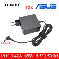 FTEWUM 19V 3.42A 65W 5.5*2.5mm EU AC Charger Laptop DC Adapter ADP-65DW For ASUS x450 X550C x550v w519L x751 Y481C Power Supply