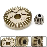 2pcs Angle-Grinder Spiral Bevel Gear Straight Helical-Teeth For GWS6-100 Angle Grinder Spiral Bevel Steel Gear Power Tool Parts