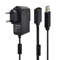 AC 100V-240V Power Supply Adapter USB Charging Charger For 360 XBOX360 Kinect Sensor -EU Plug