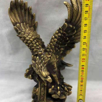Bronze eagle exhibition grand plan fight flying eagle dapeng spread its wings to attract wealth office decorations