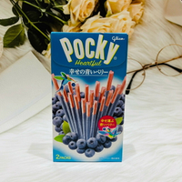 日本 glico 固力果 POCKY 幸福的青藍莓 藍莓風味餅乾棒 54.6g 藍莓餅乾 餅乾棒