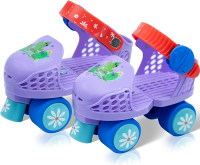 Adjustable Kids Quad Inline Skates for Boys and Girls Ages 2-6 - Comfortable and Safe Outdoor/Indoor