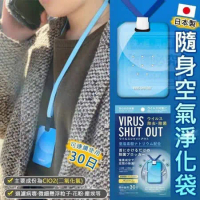日本製TOAMIT Virus Shut Out-滅菌防護掛頸隨身卡3入組