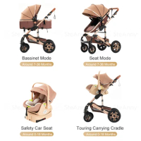 Baby Stroller Combo Car Seat Travel System Wagon Stroller Free Shipping Pram Portable baby Carriage Bassinet Pram