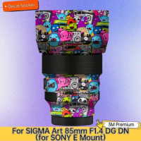 For SIGMA Art 85mm F1.4 DG DN for SONY E Mount Lens Sticker Protective Skin Decal Vinyl Wrap Film Anti-Scratch Protector Coat