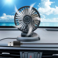5V USB Cooling Fan 12 V 24V Cooling Fan For Car Truck Cigarette Lighter Plug Car Fan Car Electrical Appliances