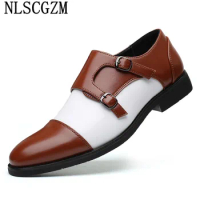 Double Monk Strap Shoes for Men Italiano Loafers Men The Office Formal Shoes Slip on Shoes Men Business Suit Coiffeur Chaussures