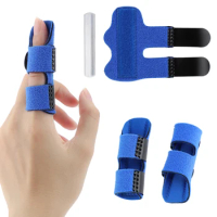 1pc Finger Splint with Aluminum Strip Finger Joint Fixation Strap Knuckle Sprain Correction Splint Finger Protect Device
