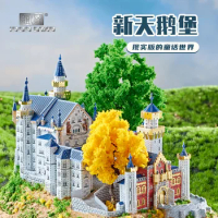 MMZ MODEL IRON STAR 3D Puzzle Metal New Swan Stone Castle Assembly Model Kits DIY 3D Laser Cut Jigsaw Puzzle Toys Children Gift