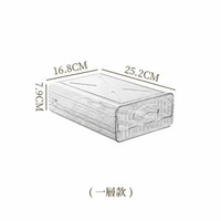 透明廚房抽屜抽拉式保鮮雞蛋盒雙層冰箱專用蛋托抽屜式雞蛋收納盒