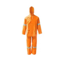 Krisbow Rainsuit Jas Hujan Pvc dengan Hood - Oranye L