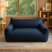 Beanbag Couple - Jeans Edition - Sofa Couple Santai/ Lesehan/ Rebahan Bahan Jeans Denim - Siap Pakai