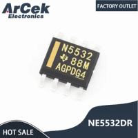 100PCS NE5532DR Screen Printed N5532 SOP8 Operational Amplifier IC Chip Brand New in Stock