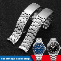 18mm20mm22mm Quality 316L Silver Stainless steel Watch Bands Strap accessories For omega seamaster speedmaster planet ocean Belt