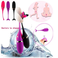 USB Rechargebale Wireless Bouncing Egg Wearable Vibrator G-Spot Clitoris Massager Jump Egg Vibrating Panties Sex Toys for Couple