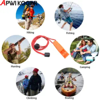 Outdoor Survival Whistle First Aid Kits Emergency Rescue Sport Training Double Hole Whistle for Hiking Camping