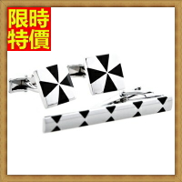 領帶夾組含領帶夾+袖扣-父親節禮物十字勳章帥氣滿分男士配件組合66af22【獨家進口】【米蘭精品】